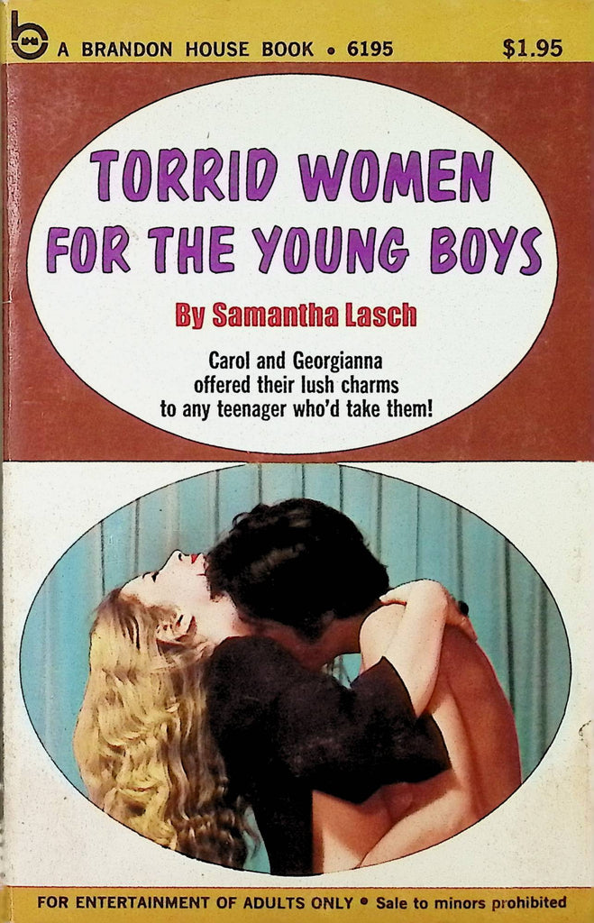 18+ Torried Women for the Young Boys by Samantha Lasch 1971 6195 Brandon Book Adult Erotic Paperback Novel-060324AMP