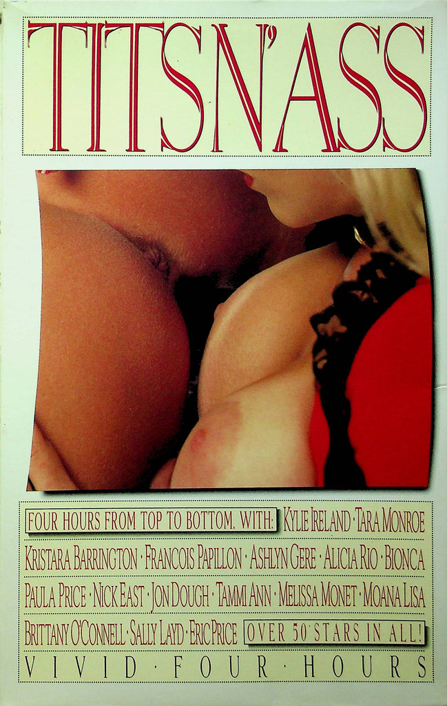 Adult VHS Movie Tits N' Ass Ft. Kylie Ireland & Tara Monroe By Vivid Video 072423RPVHS2