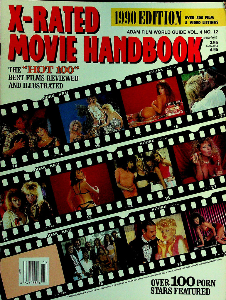 X-Rated Movie Handbook Best Films Reviewed and Illustrated  Samantha Strong, Trinity Loren, Aja & More!  1990 Edition   122225lmp
