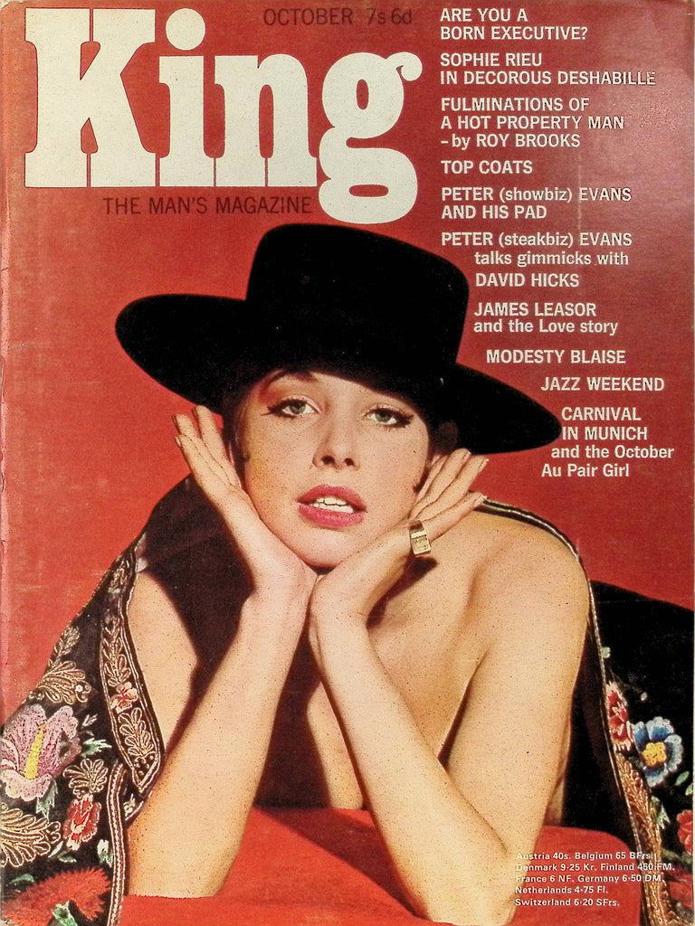 King Magazine October 1960s Sophie Rieu Peter Evans James Leasor 101025AMP