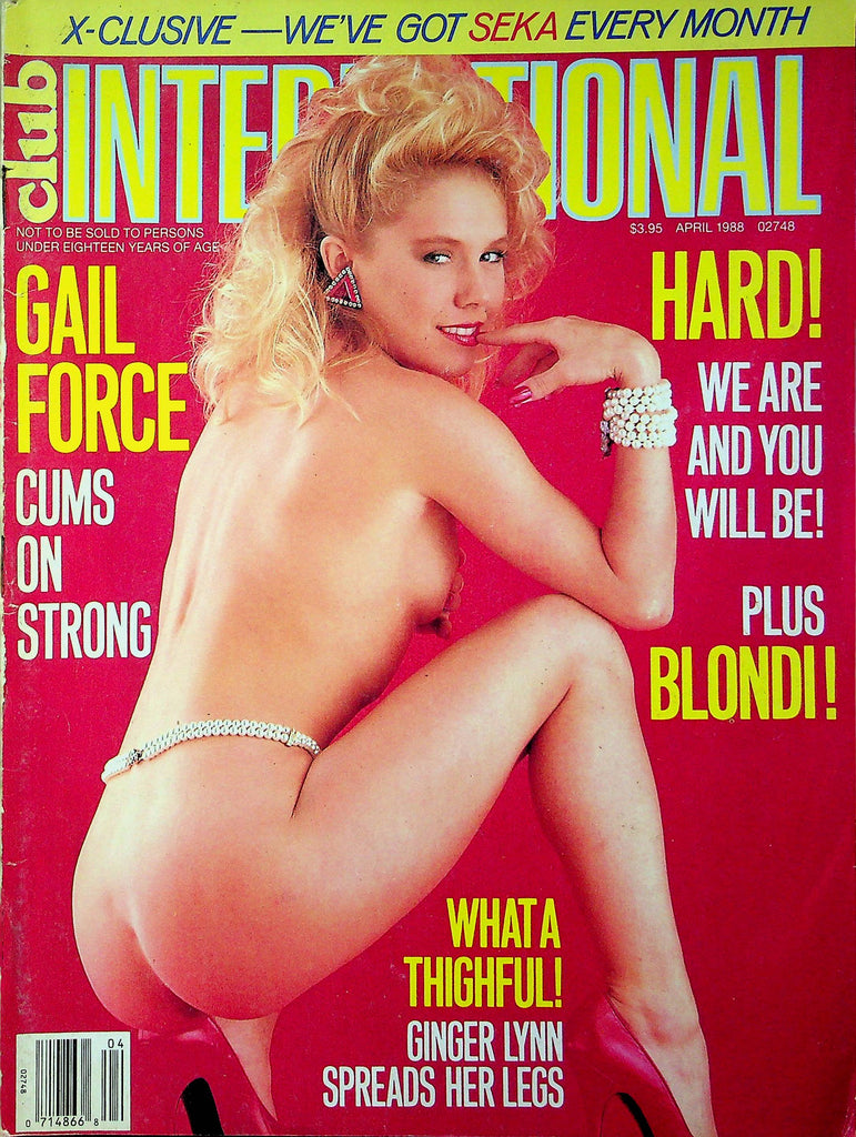 Club International Magazine Gail Force & Blondi April 1988 082223RP