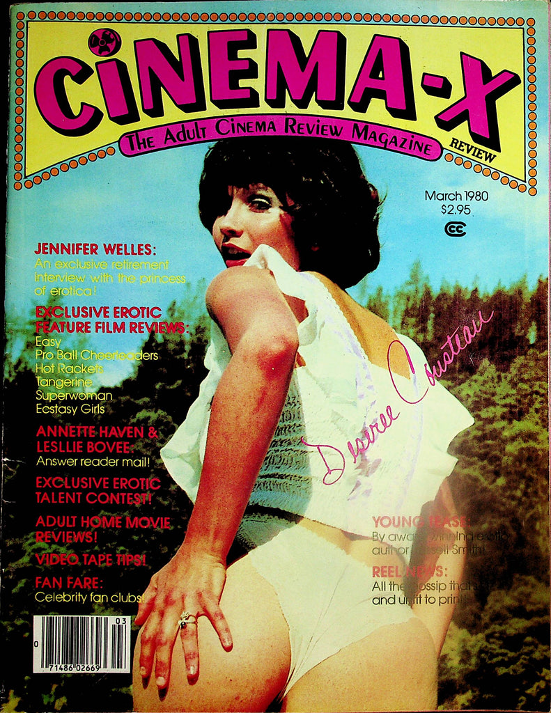 Cinema-X Review Magazine  Cover & Centerfold Girl Deseree Cousteau  March 1980   121124lm-p