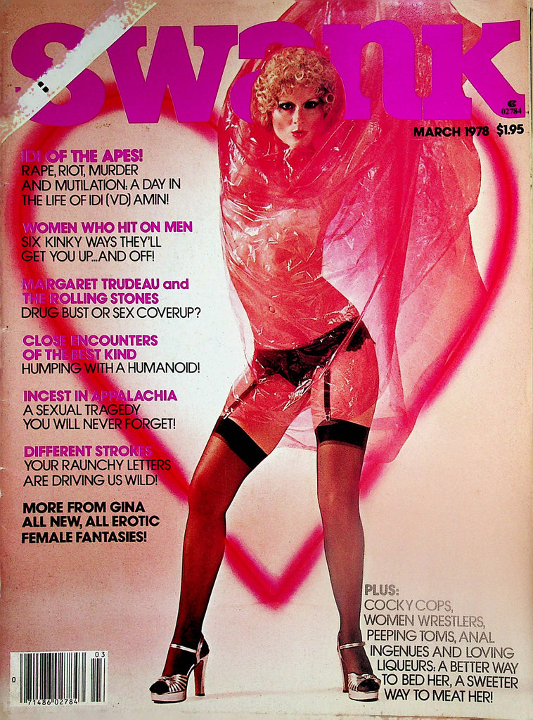 Swank Magazine Centerfold Girl Caroline /  Margaret Trudeau & The Rolling Stones  March 1978  082324lm-p