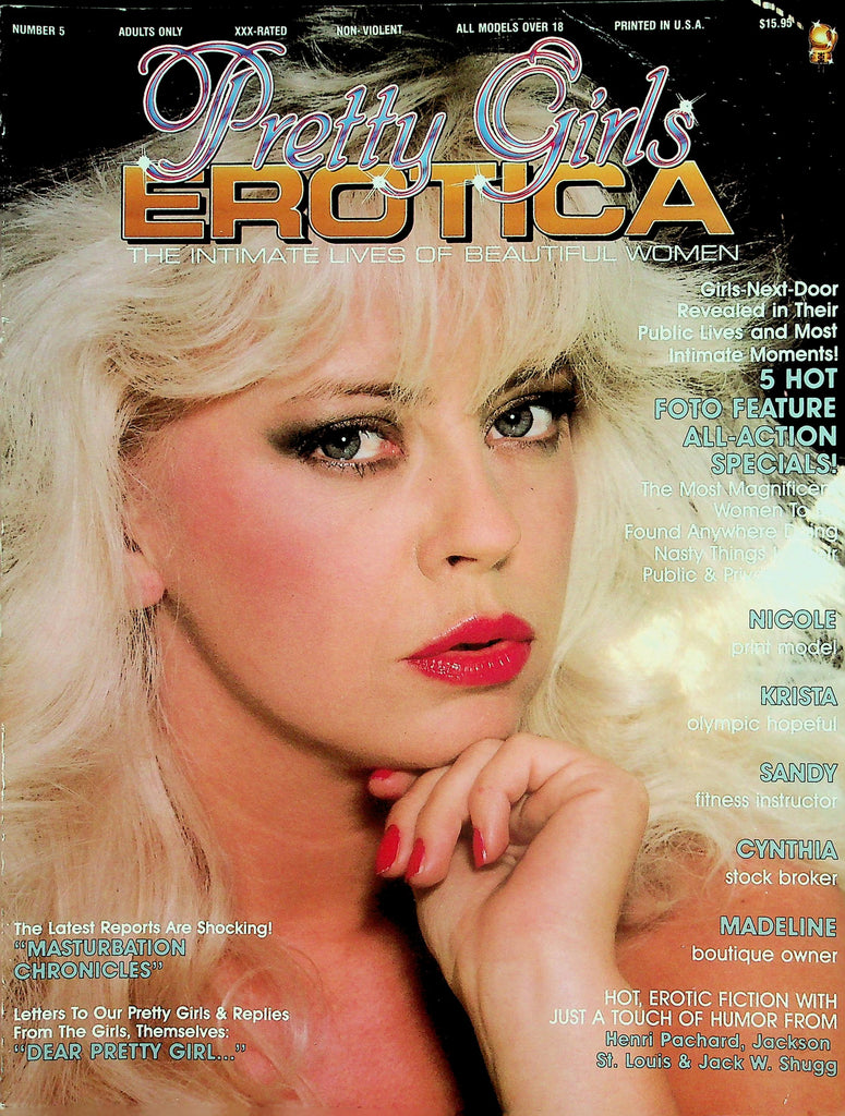Pretty Girls Erotica Magazine Covergirl Debra / "Masturbation Chronicles"  #5 1989   052626lmp-GSC