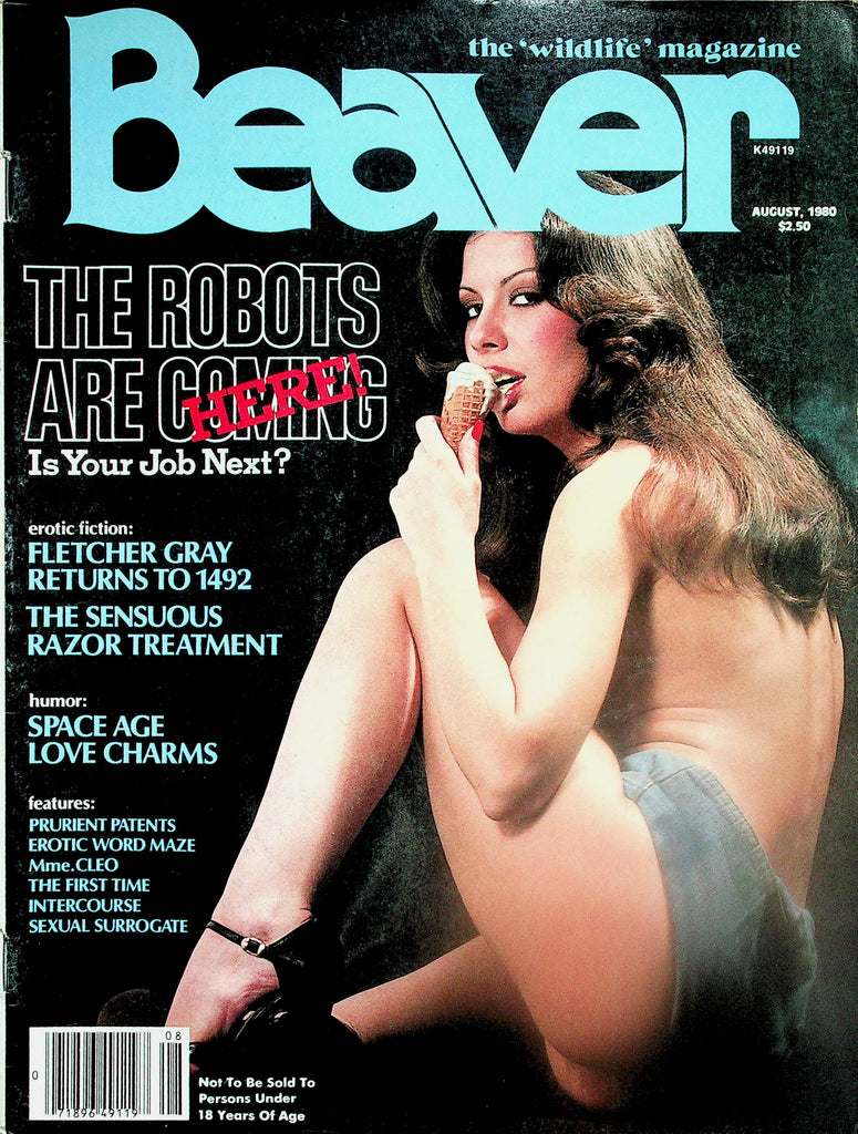 Beaver Magazine  The Sensuous Razor Treatment  August 1980  New   010326lmp