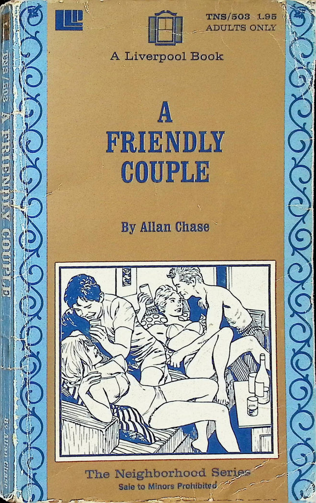 A Friendly Couple by Allan Chase TNS503 1971 Liverpool Neighborhood Series Adult Paperback Novel-091124AMP