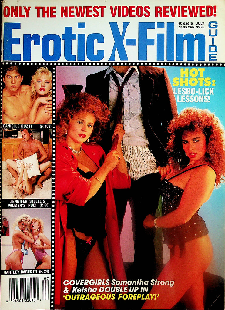 Erotic X-Film Guide Magazine  Covergirls Samantha Strong & Keisha /  Nina Hartley  July 1988  010925lm-p