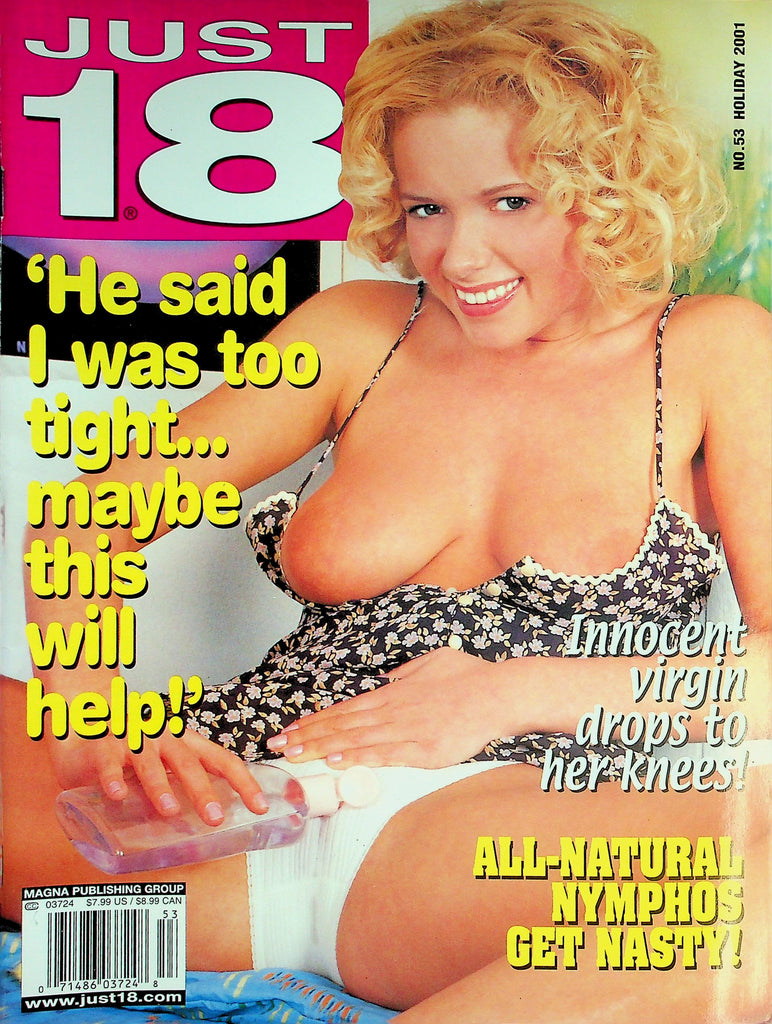 Just 18 Magazine  Covergirl Tracey 'He Said I Was Too Tight'  Holiday 2001   050326lmp