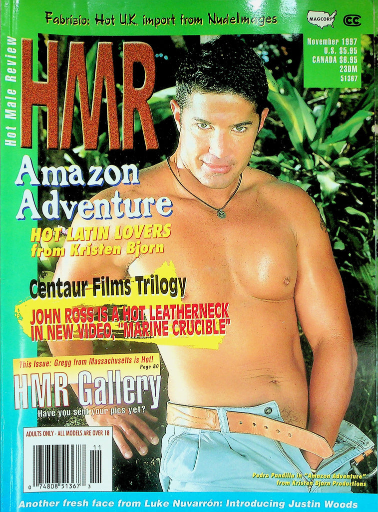 HMR Hot Male Review Gay Magazine  Coverguy Pedro Pandilla November 1997  Magcorp   122225lmp