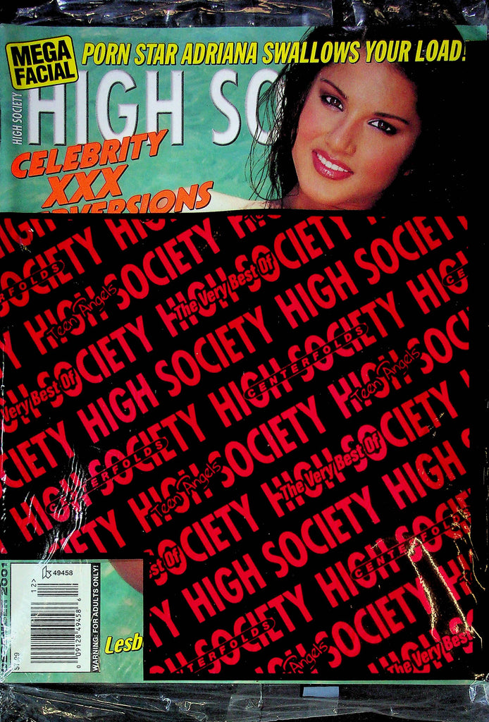 High Society Magazine Adriana Swallows December 2001 SEALED 010225RP