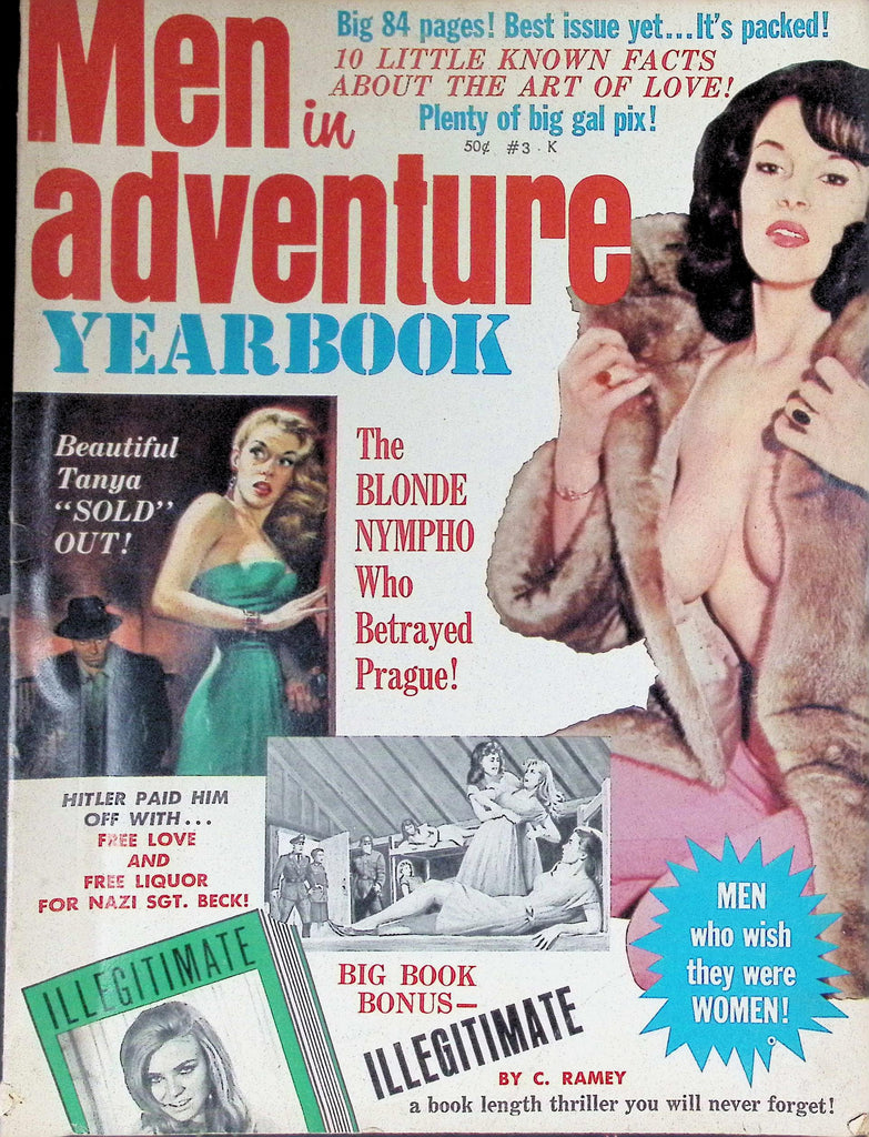 Men in Adventure Yearbook Magazine 1950's The Blonde Nympho  090526LLP