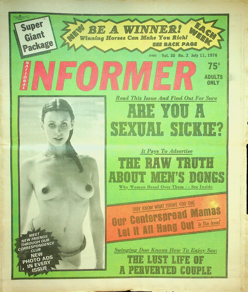 National Informer Adult Newspaper  Are You A Sexual Sickie?  July 11, 1976  090626lmp-GSC