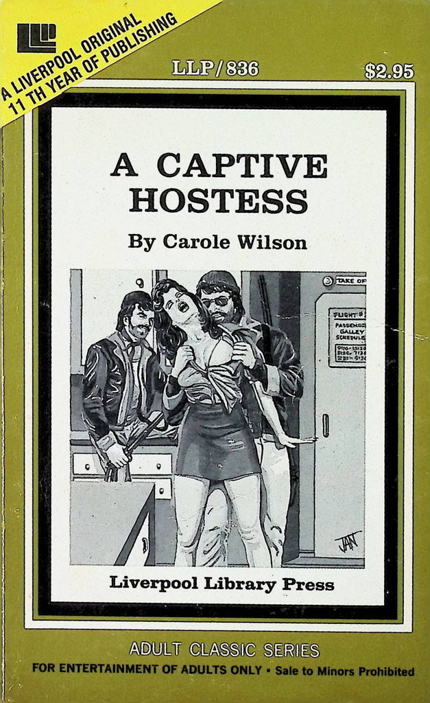 A Captive Hostess by Carole Wilson LLP/836 1979 Liverpool Library Press Adult Erotic Paperback Novel-053024AMP
