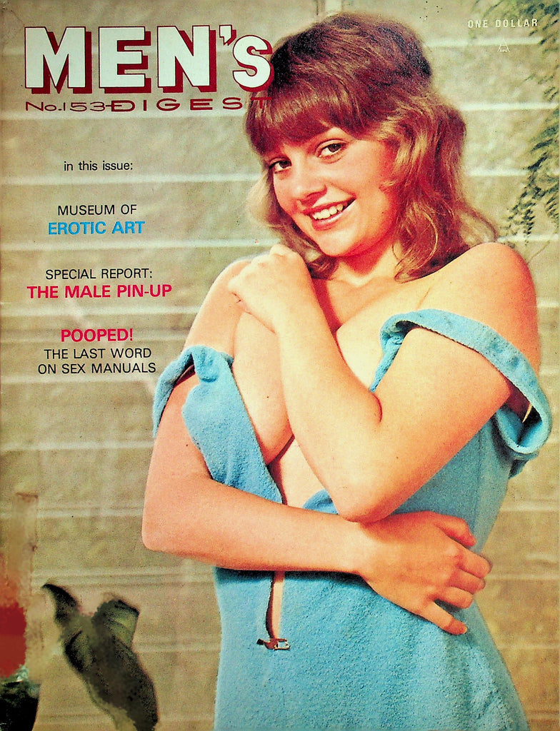 Men's Digest Magazine  Covergirl Karen Baker  August 1973    032626lmp
