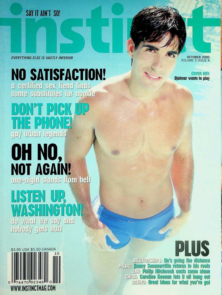 Instinct Gay Interest Magazine   Cover Guy Djalmar Wants To Play  October 2000    042226lmp