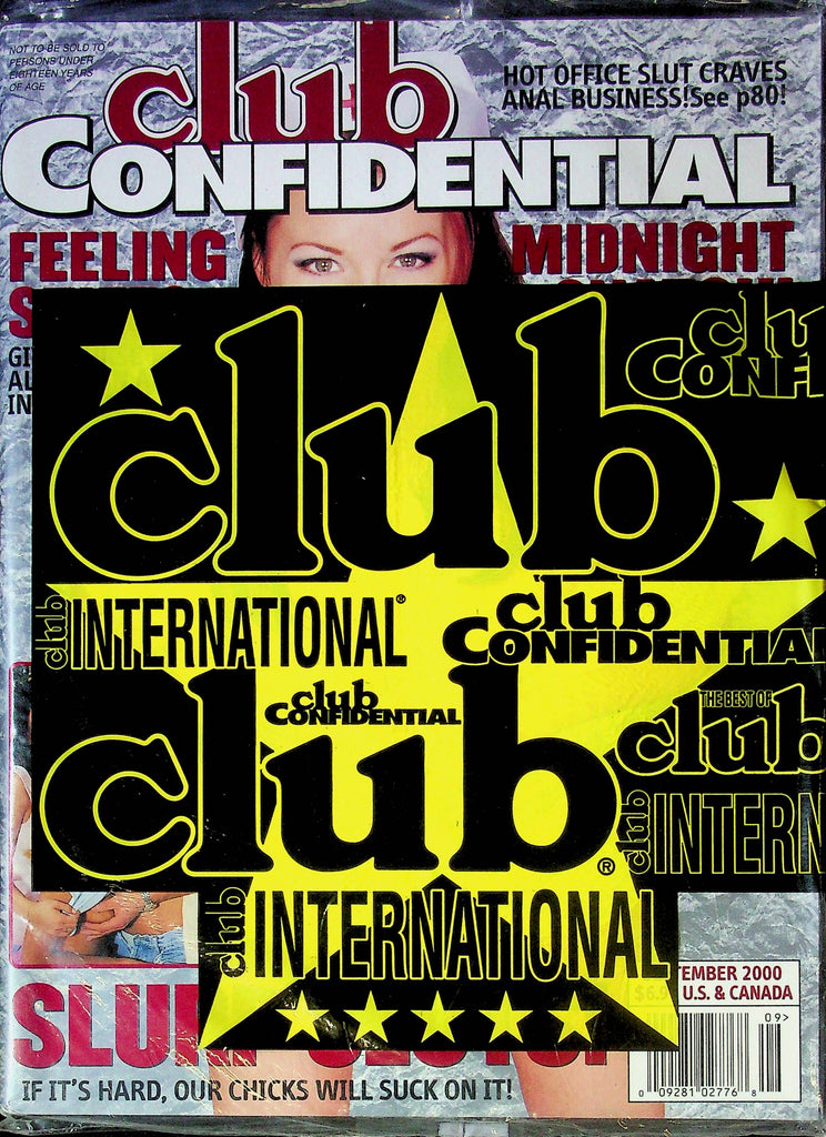 Club Confidential Magazine Midnight Snatch September 2000 SEALED 122923RP