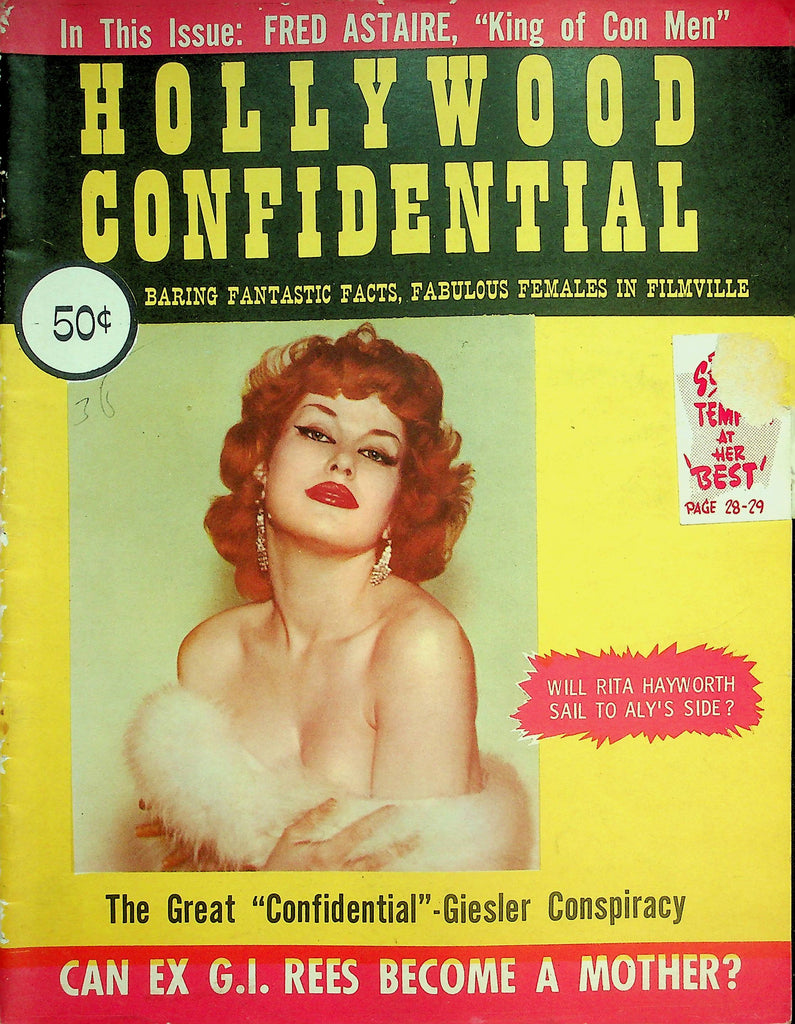 Hollywood Confidential Magazine  Rita Hayworth, Jane Russell, Tempest Storm  vol.1 #2 1955   061626lmp-GSC