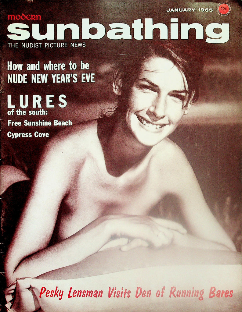 Modern Sunbathing Nudist Magazine  How And Where To Be Nude New Year's Eve    January 1965   072426lmp-GSC