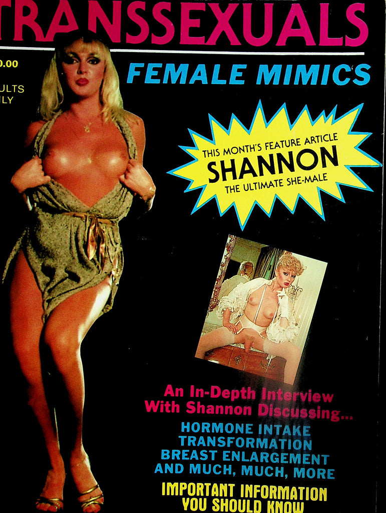 Transsexuals Female Mimics Magazine  Shannon The Ultimate She-Male   1988   031624lm-p2