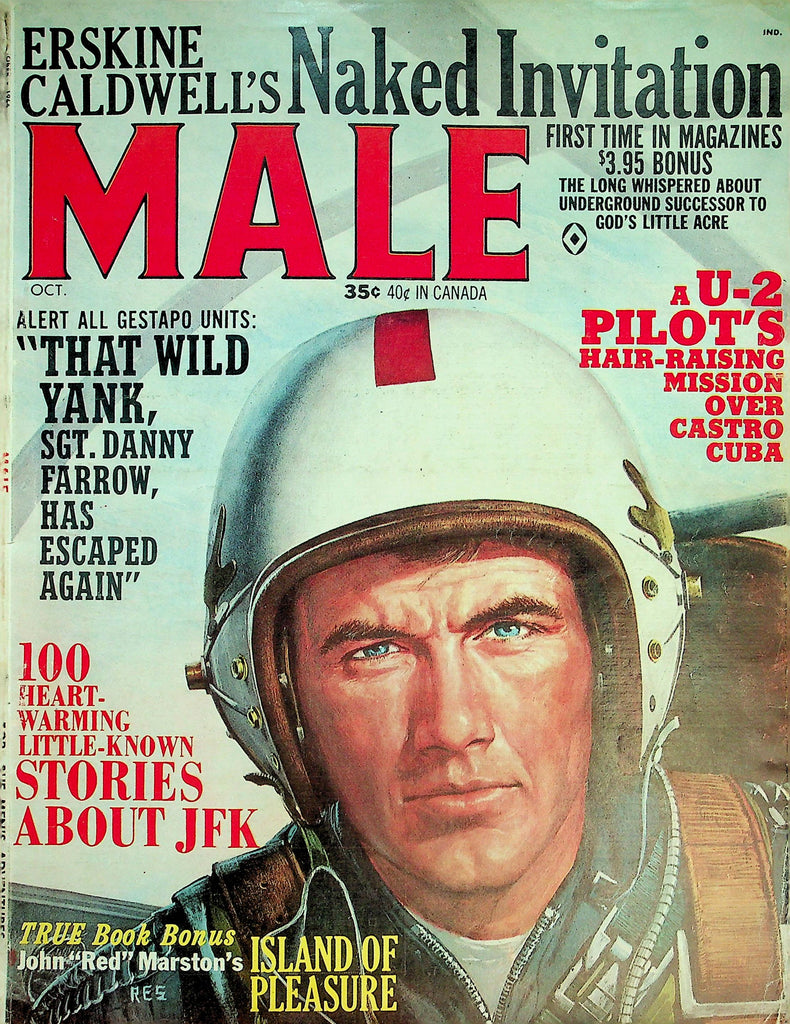 Male Magazine  A U-2 Pilot's Hair-Raising Mission / Erskine Caldwell's Naked Invitation  October 1964   031126lmp2