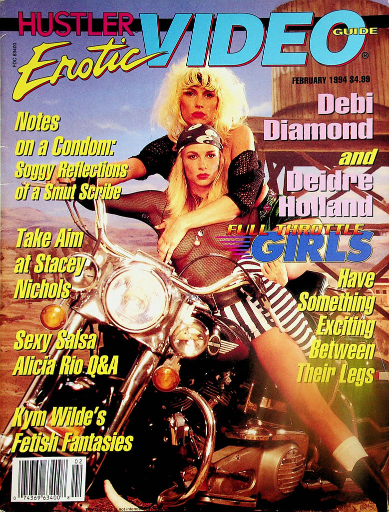 Hustler Erotic Video Guide Magazine   Covergirls Debi Diamond and Deidre Holland  February 1994    052824lm-p