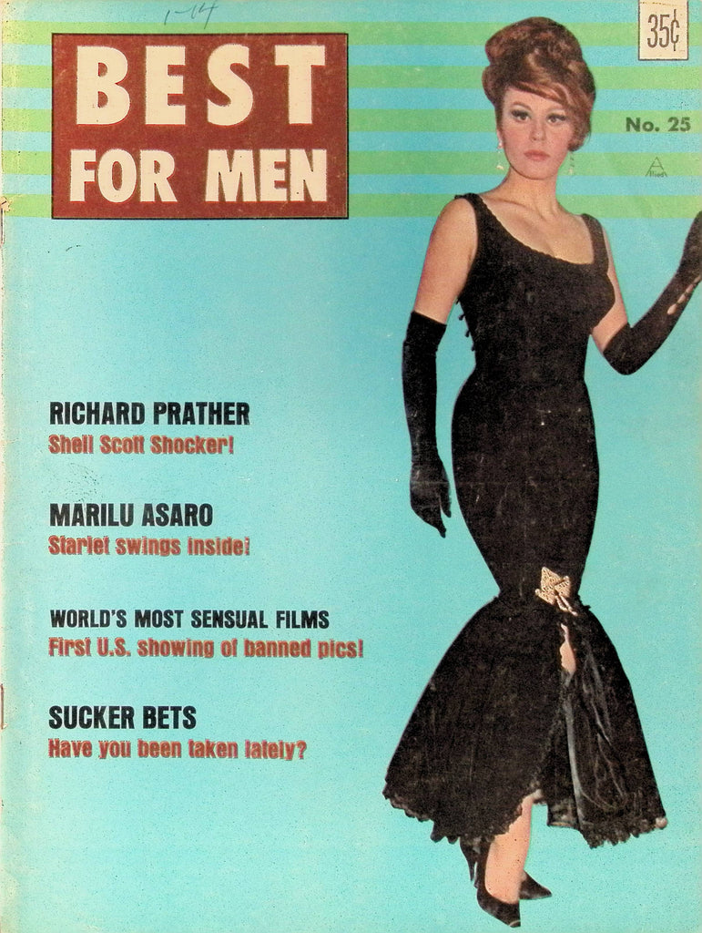 Best for Men Magazine #25 February 1966 Richard Prather Marilu Asaro  101025AMP