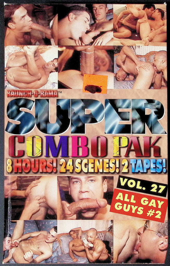 Super Combo Pak 8 Hours! 24 Scenes! 2 Tapes! Vol. 27 All Gay Guys #2 Leisure Time Entertainment Inc. Gay VHS 1996 100324JKVHS