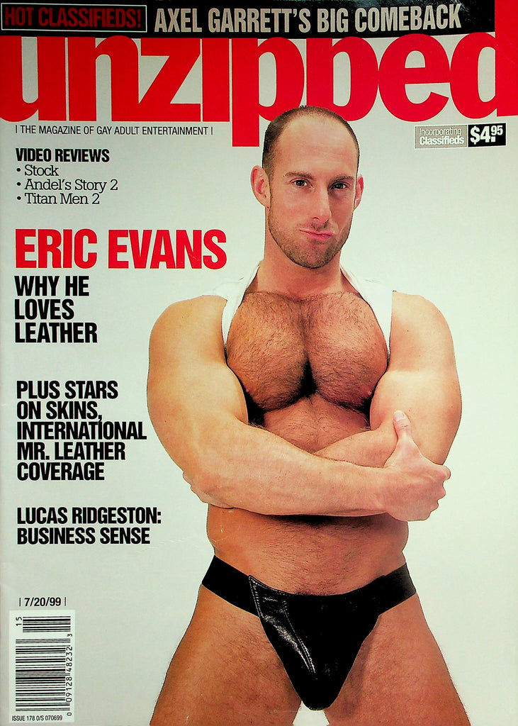 Unzipped Gay Magazine  Eric Evans Why He Loves Leather / International Mr. Leather Coverage   07/20/99   042426lmp