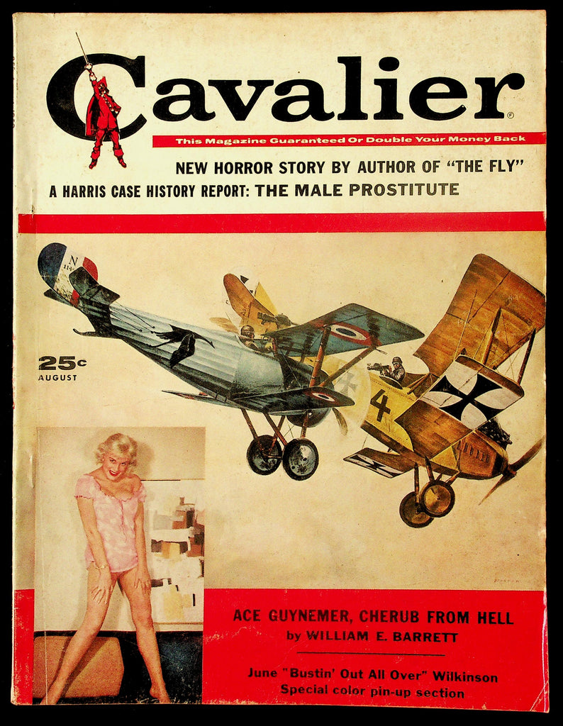 Cavalier Adult Magazine V8, #74 Aug. 1959 June "Bustin' Out All Over" Wilkinson Pinup 091026HRP-52