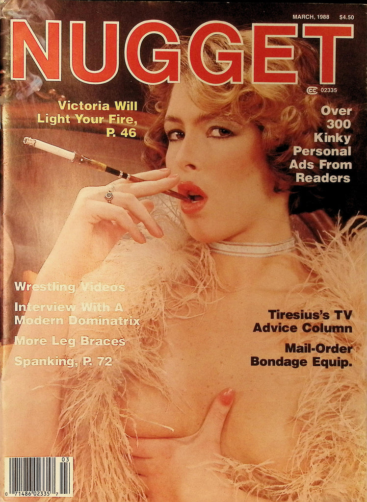 Nugget Magazine March 1988 Oil Wrestling Kink Fetish Tony Montana Blondi  123025AMP