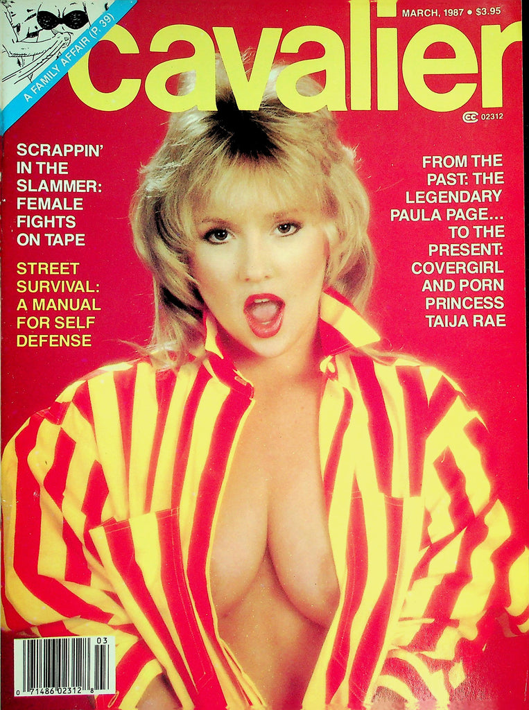 Cavalier Magazine  Covergirl Taija Rae / Legendary Paula Page  March 1987    100726lmp-GSC