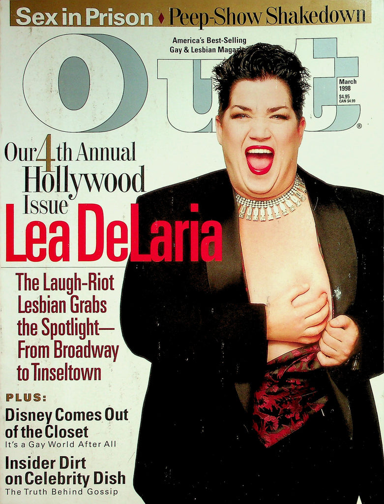 Out Gay & Lesbian Magazine  4th Annual Hollywood Issue - Lea DeLaria The Laugh Riot Lesbian March 1998   042226lmp