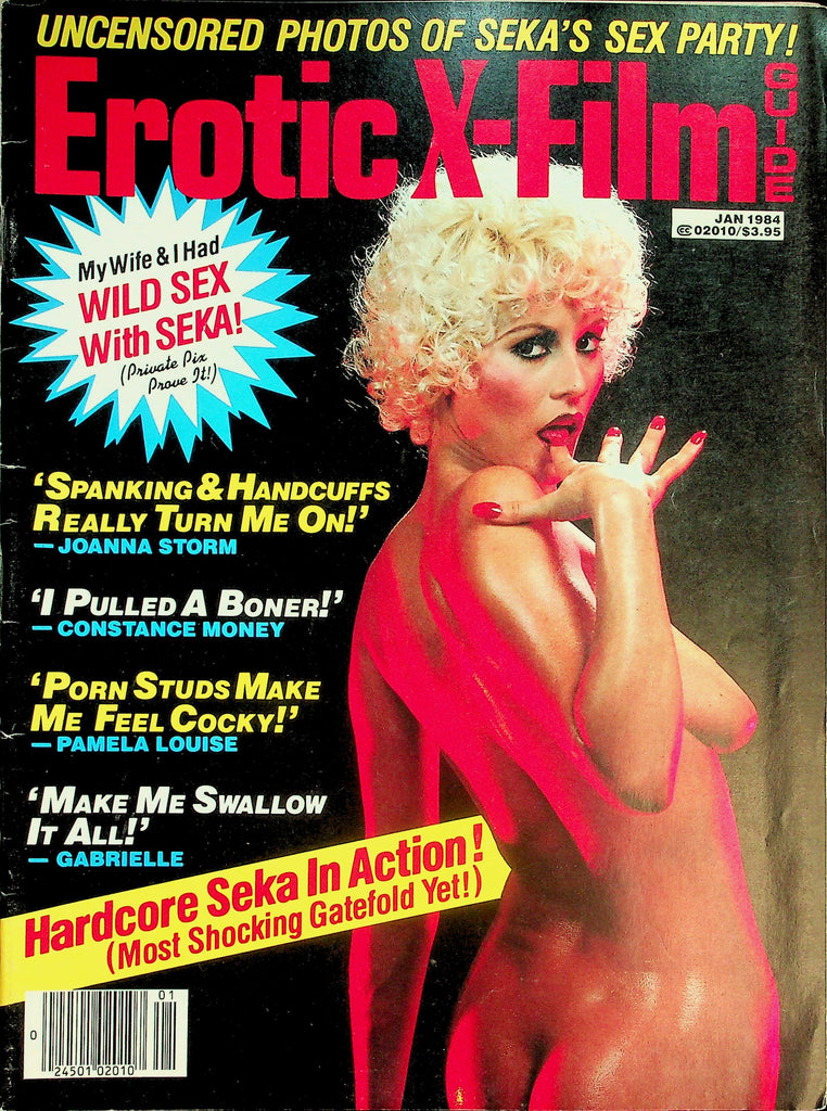 Erotic X-Film Guide Magazine  Hardcore Seka In Action! / Joanna Storm, Constance Money   January 1984     031226lmp