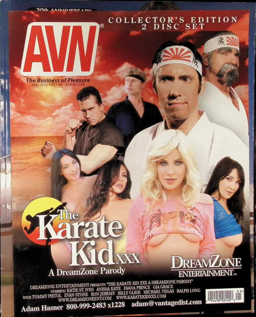 AVN Adult Video News Magazine May 2013 The Karatekid Katie St Ives Ron Jeremy Diana Prince 101825AMP