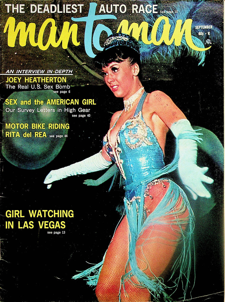 Man To Man Magazine  Girl Watching In Las Vegas / Centerfold Patricia Aken  September 1965    041224lm-p