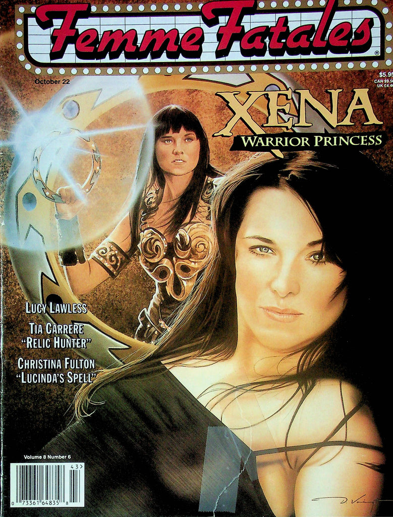 Femme Fatales Magazine Xena Warrior Princess Lucy Lawless October 22 1999  013024RP