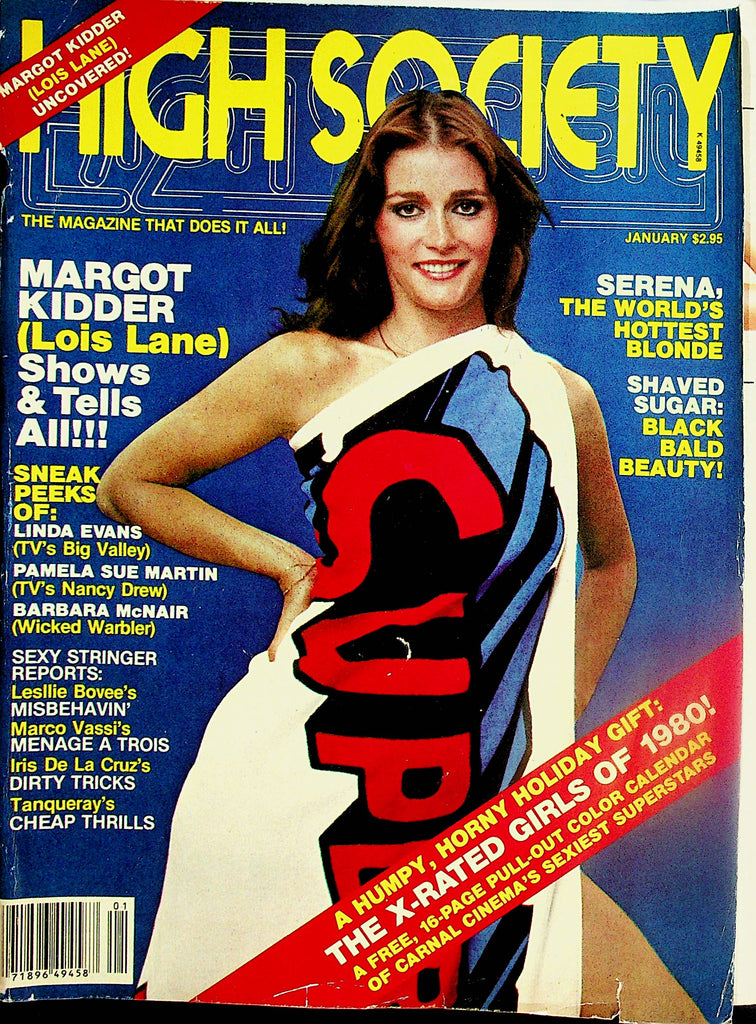 High Society Magazine  Margot Kidder (Lois Lane) / Serena Hottest Blonde w/Calendar  January 1980    030424lm-p