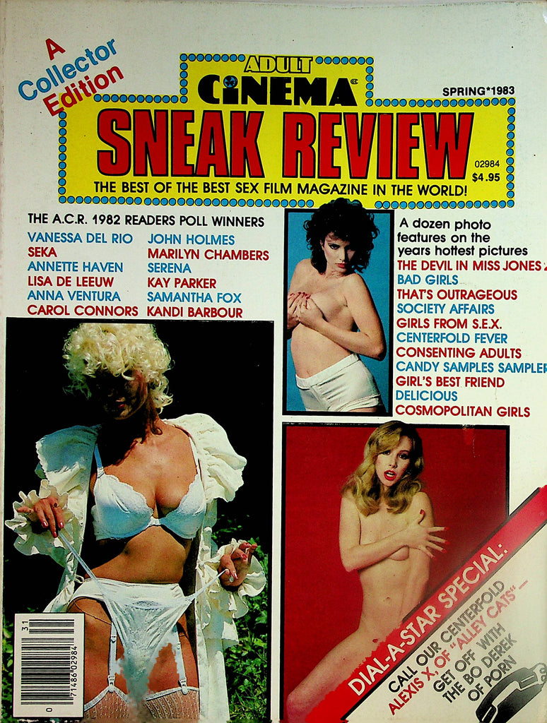 Adult Cinema Sneak Review Magazine  Seka, Vanessa Del Rio, Samantha Fox, John Holmes and More!  Spring 1983    120123lm-p2