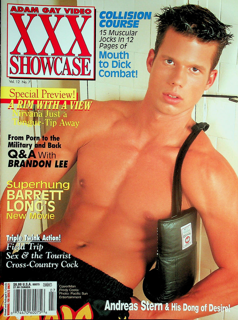Adam Gay Video XXX Showcase Magazine  Cover Guy Fredy Costa / Preview: A Rim With A View  vol.12 #7    January 2005    041626lmp