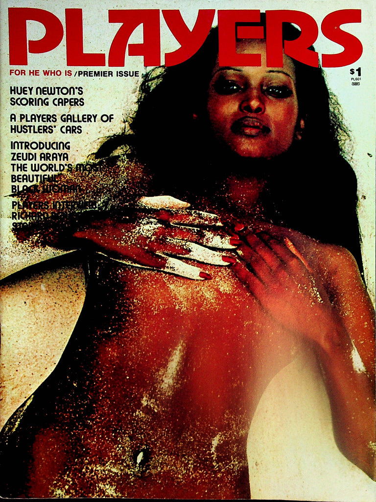 Players Magazine  Zeudi Aray World's Most Beautiful Black Woman  #1 Premiere Issue  1973     032124lm-p