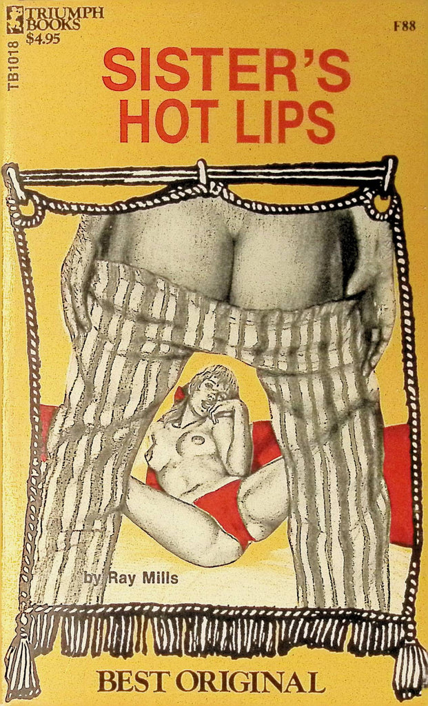 Sister's Hot Lips TB1018 by Ray Mills 1970s Best Original Greenleaf Classics Triumph Books Press Adult Paperback Novel 071625AMP