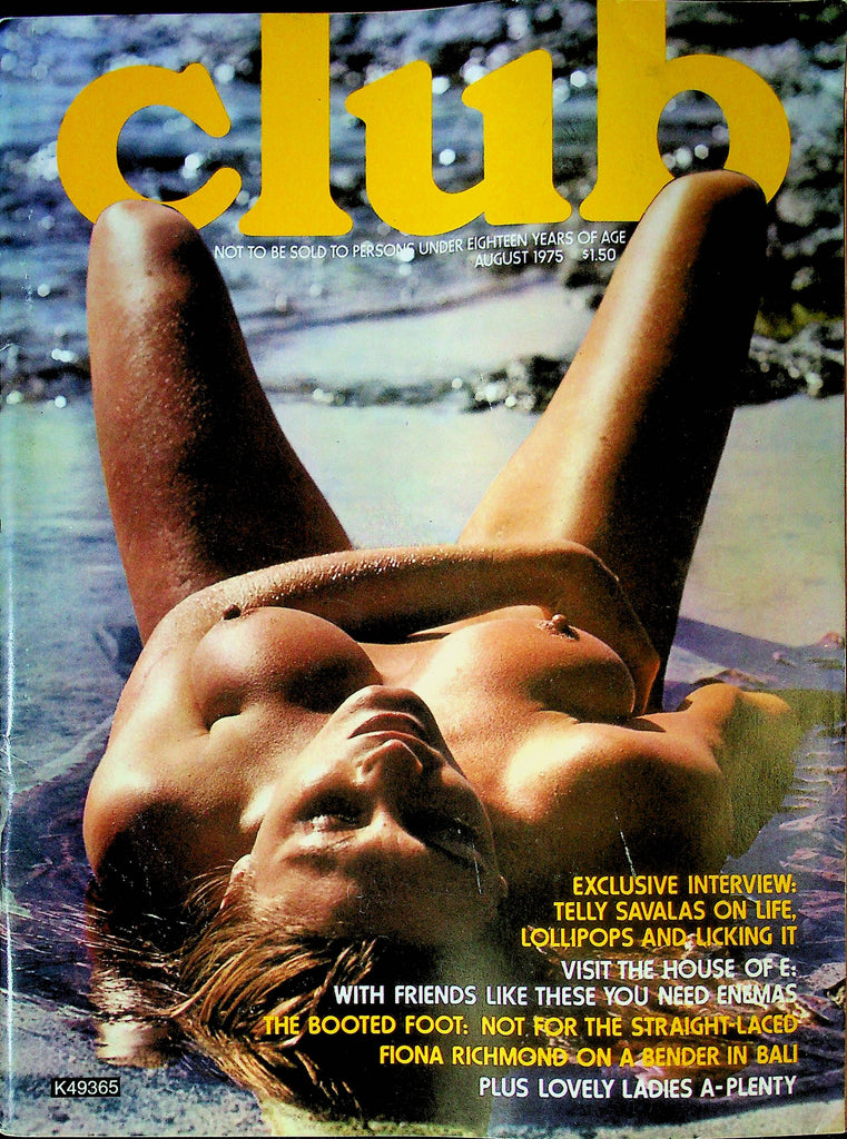 Club Magazine Telly Savalas Interview August 1975 013124RP