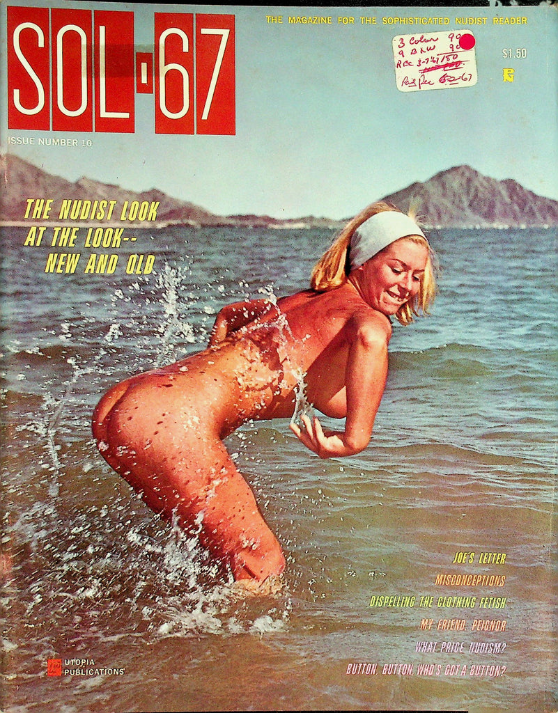 SOL-67  Nudist Magazine  The Nudist Look New And Old  #10 1967 Utopia Publication  081126lmp-GSC