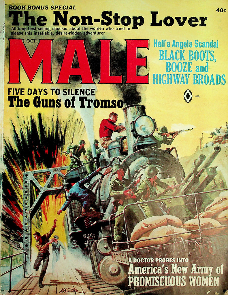 Male Magazine   The Non-Stop Lover / The Guns Of Tromso  October 1965    031126lmp2