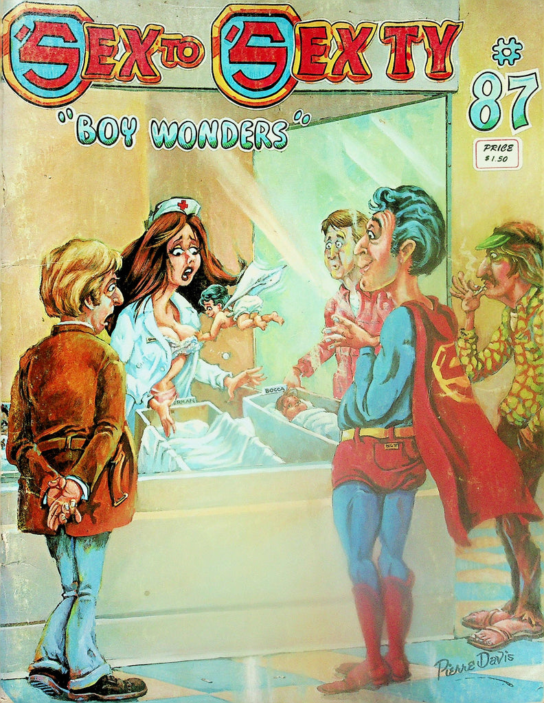 Sex To Sexty Adult Cartoon Magazine "Boy Wonder"  #87  1977   121225lmp