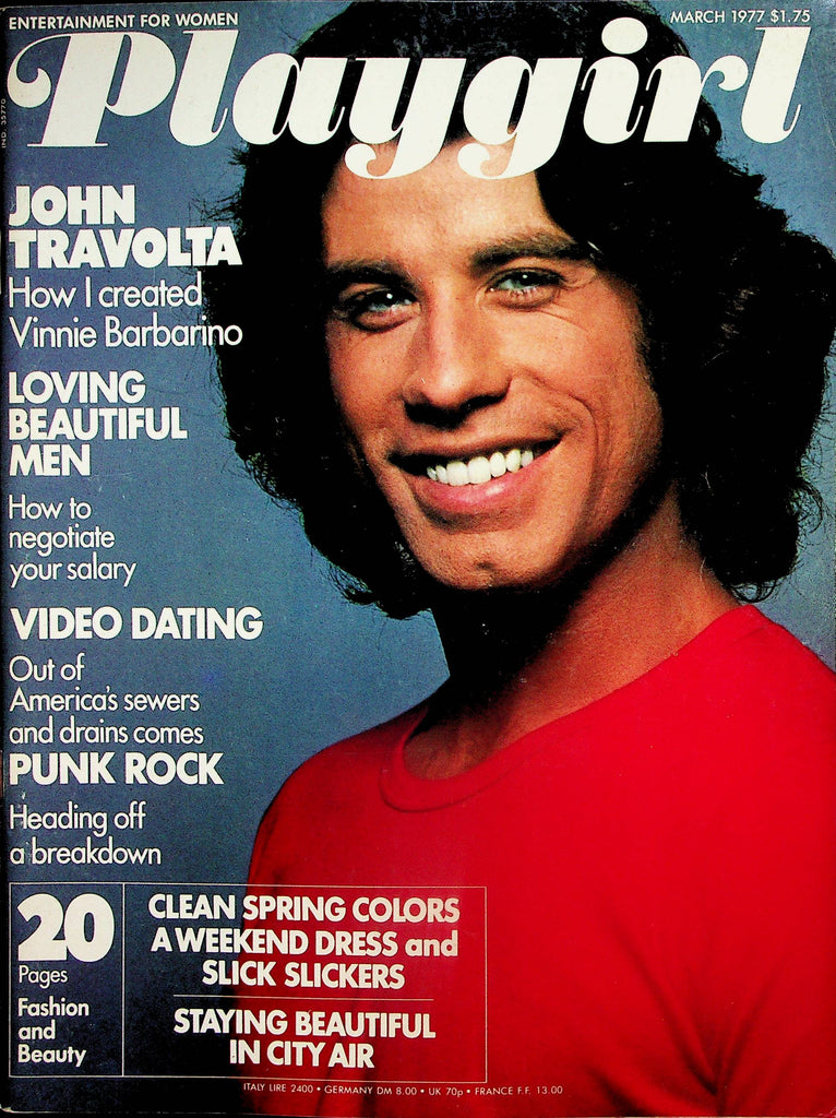 Playgirl Magazine  John Travolta  March 1977   051825lm-p