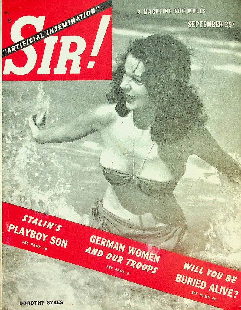 Sir! Magazine  Covergirl Dorothy Sykes  September 1949   041126lmp