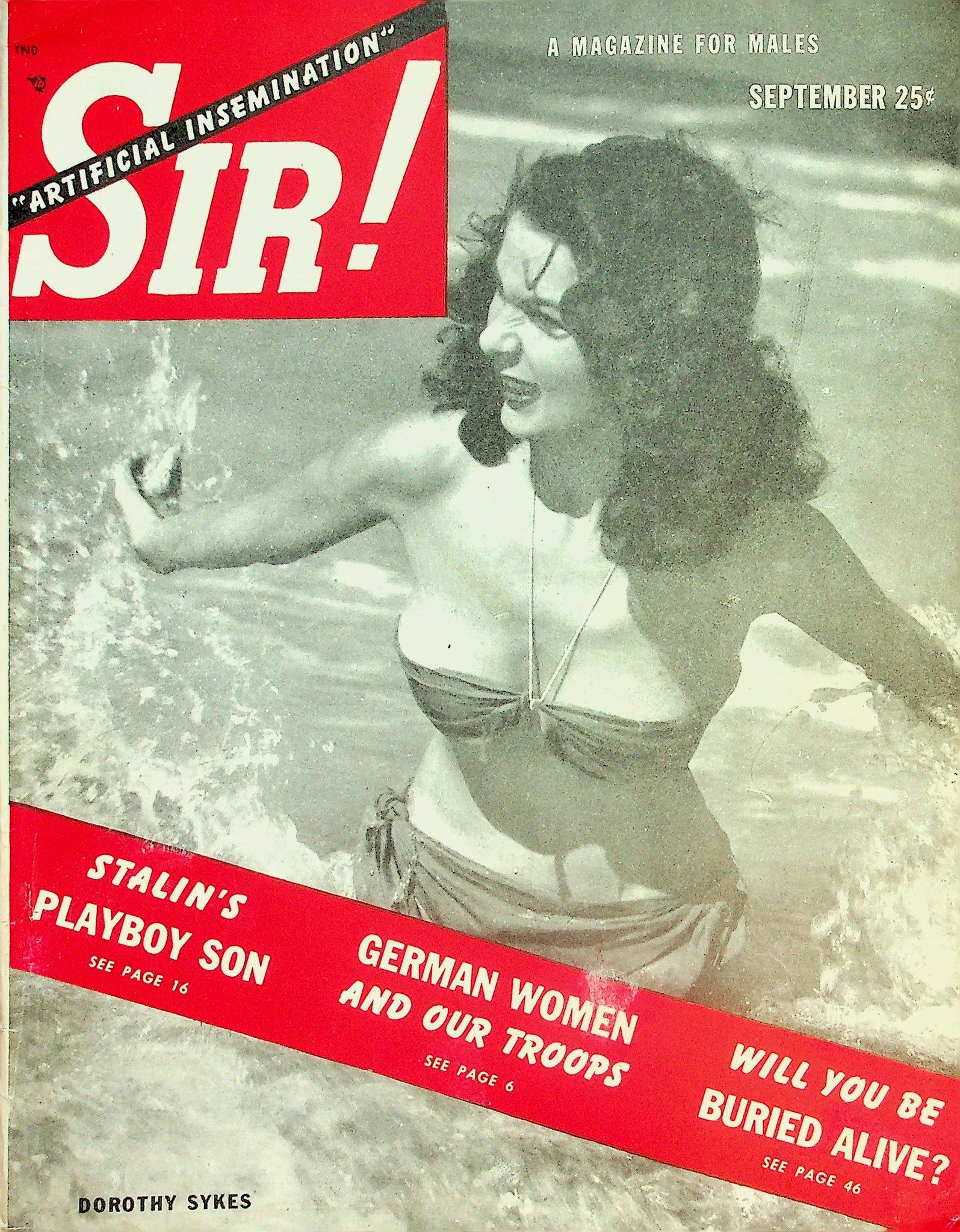 Sir! Magazine Covergirl Dorothy Sykes September 1949 041126lmp – Mr ...