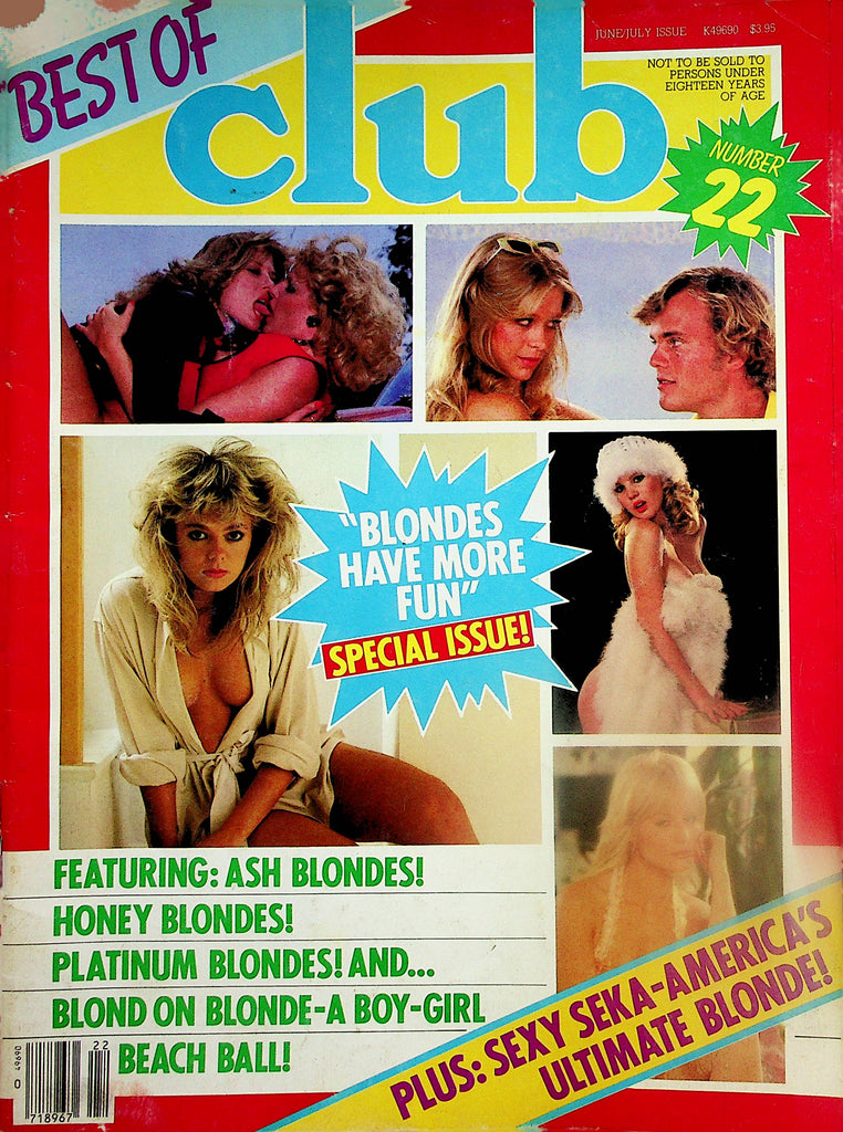 Best Of Club Magazine  Blondes Have More Fun Special Issue!  Sexy Seka  #22  1982   Paul Raymond    022425lm-p