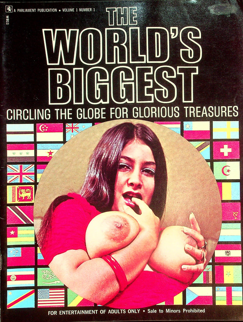 The World's Biggest Busty Magazine  Circling The Globe!  Uschi Digard & More Busty Babes! vol.1 #1 1973   063026lmp-GSC